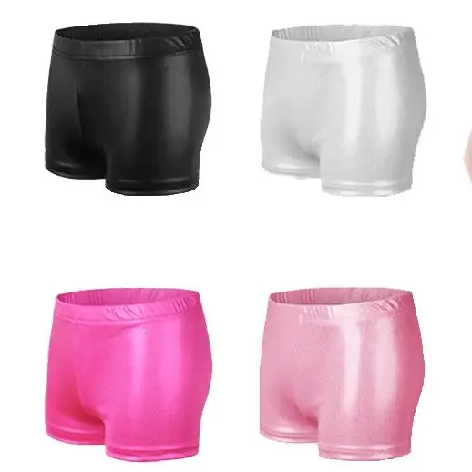 Hot Sale Bright Gilded Children Dance Pants High Elastic Breathable Flat Angle Modern Dance Shorts Summer Training Pants