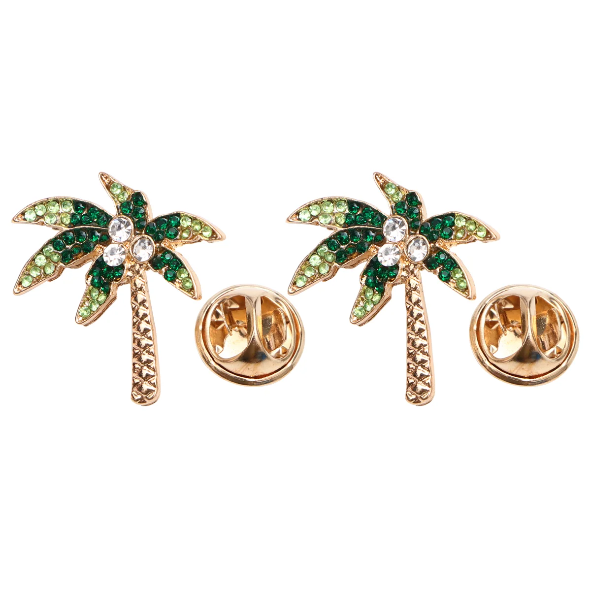 3pcs Coconut Tree Brooch Fashion Coconut Tree Brooch Alloy Brooch Jewelry Clothes Accessory brooch pin