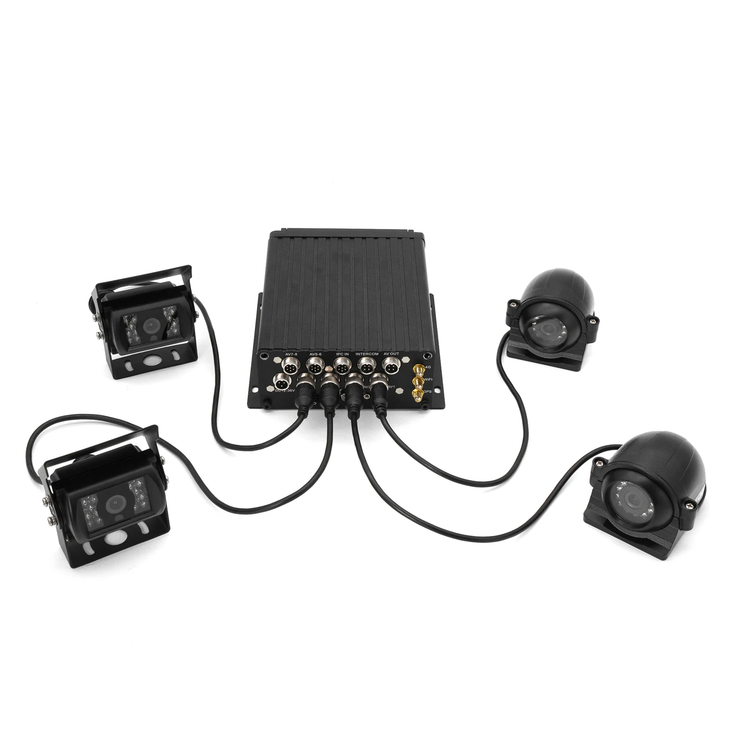 【Hot Selling】1080P CMSV6   Tracking Mobile Dvr 3G 4G With WIFI Full AHD 4 /8   Vehicle Truck Car Bus Lorry MDVR Kit