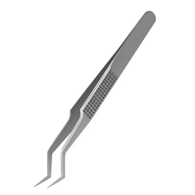 Pinzette in acciaio inossidabile ST-20 Chip di posizionamento a punta Parti di telefoni cellulari ad alta precisione Clip di riparazione Ciglia finte