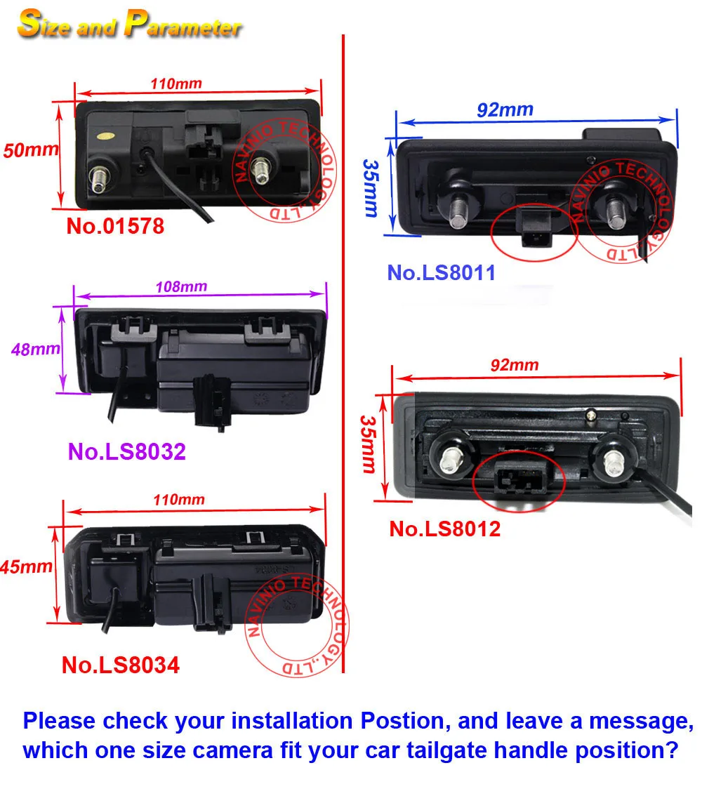 Special Trunk handle CCD Car Rear View Camera Reverse Backup Camera For VW Passat Tiguan Golf Touran Jetta Sharan Touareg navi