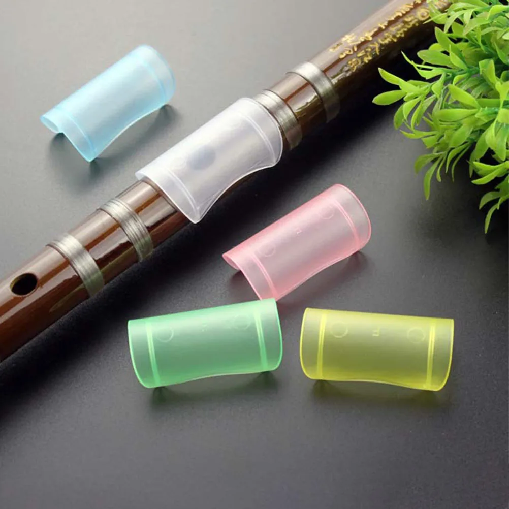 

ifundom 5pcs Plastic Flute Protectors for Beginners Creative Film Cover Practical Protective Case Wind Instrument Accessory