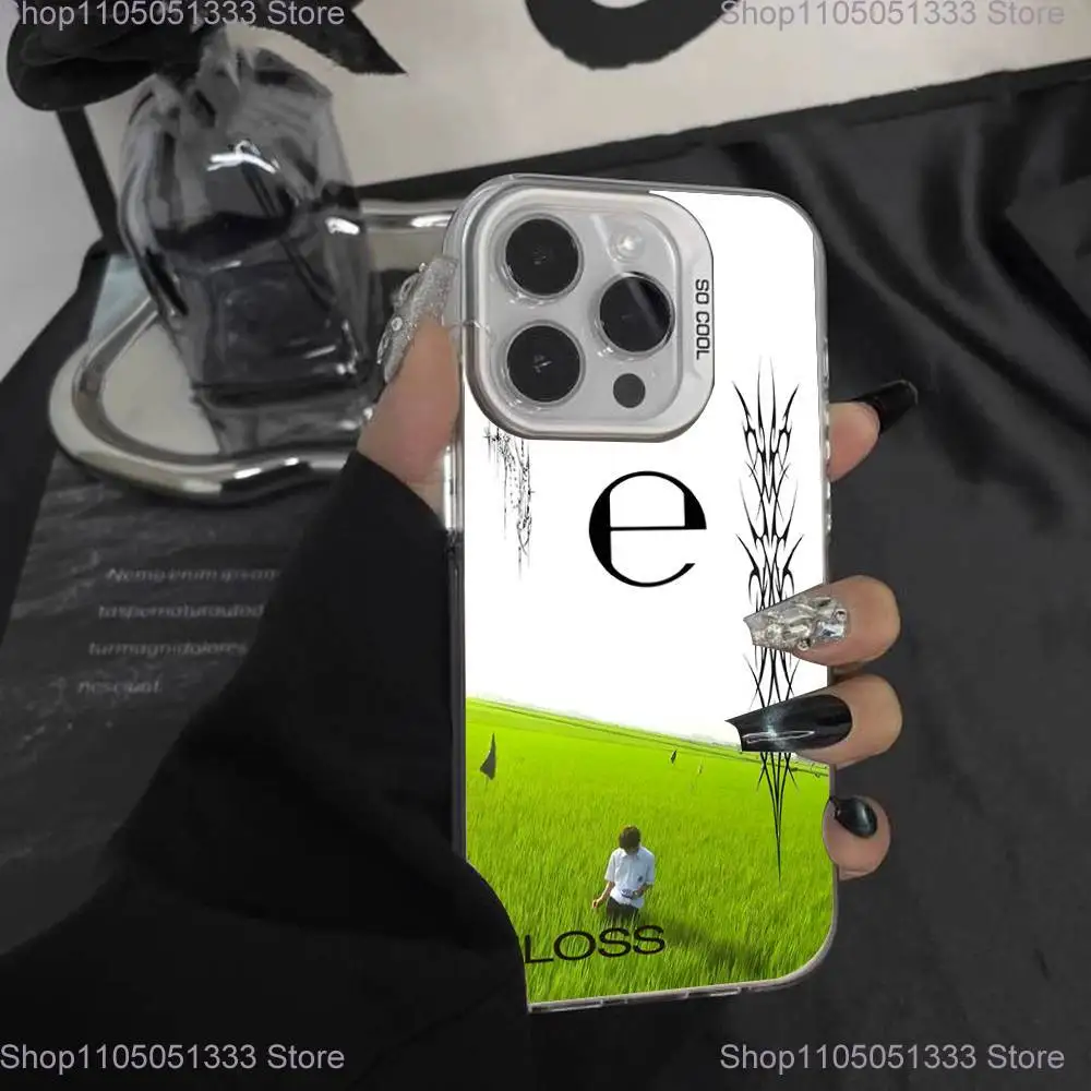 Singer Bladee 333 álbumes funda de teléfono para iPhone 17,16,15,14,13,12,11,Pro,XS,Max,Plus,Mini,SE blanco caramelo mate cubierta a prueba de golpes