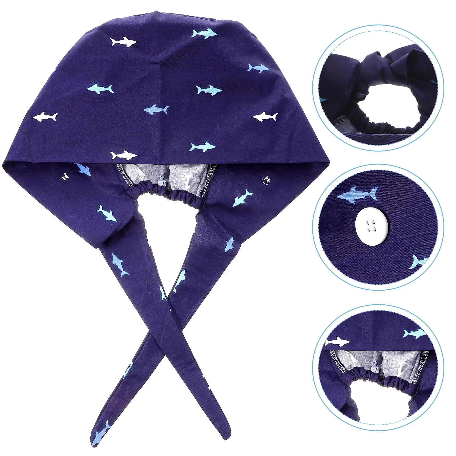 

Surgical Cap Nurse Hat Cartoon Printing Adorable Doctor Absorbent Sweat Men Women Uniform Accessories Soft
