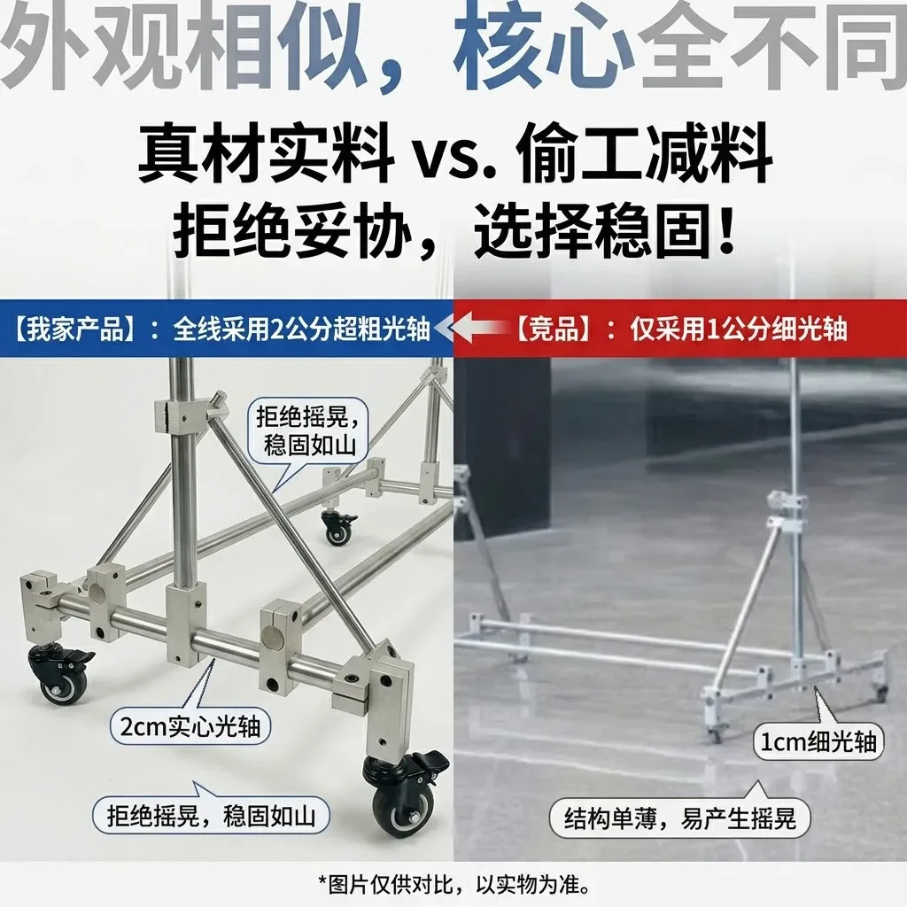 Optical axis display stand vertical floor mobile out-of-home advertising sign promotional guide sign