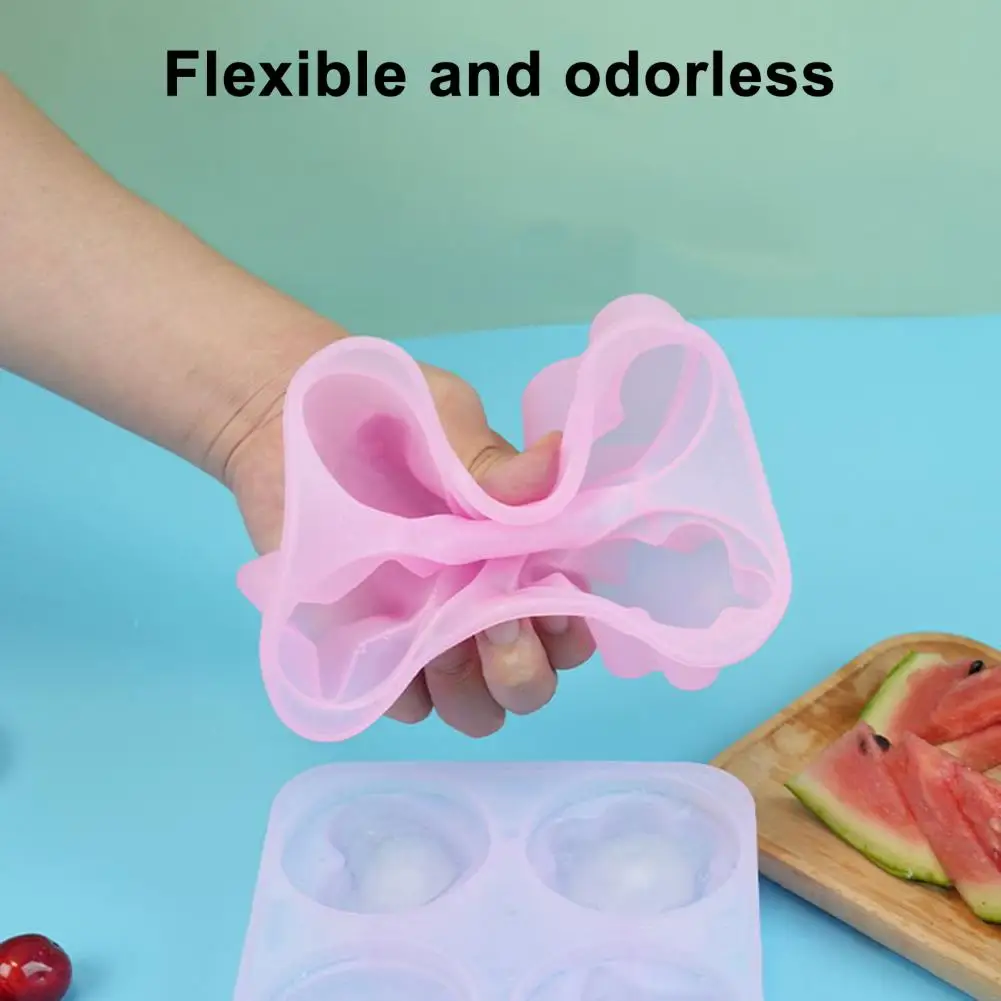 Ice Cube Mold Silicone Ice Tray Food Grade Silicone Ice Cube Tray with Lid Multiple Shape Molds Including Heart Star Flower Easy