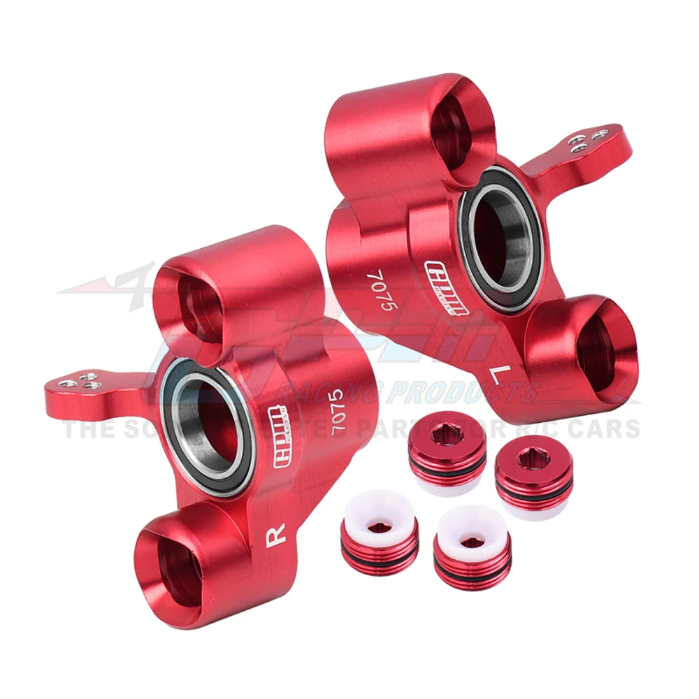 GPM Metal Alloy Front Steering Block Steering Cup Hub AR330505 for ARRMA 1/7 Big Rock 1/8 Kraton Notorious Outcast Exb 6S RC Car