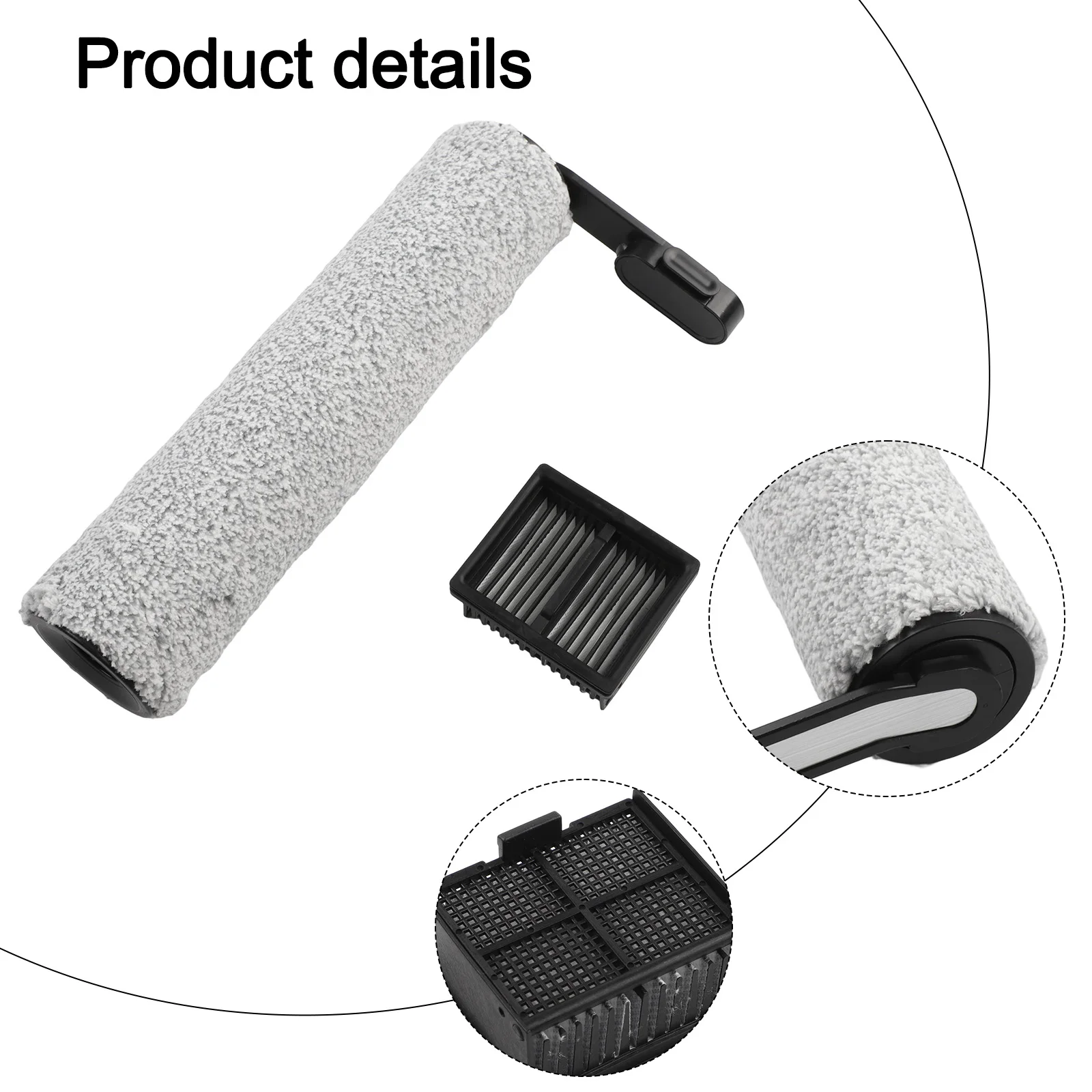tineco-ifloor-y2-ウェット＆ドライ掃除機用ローラーブラシとフィルター交換品（ペットの毛、ほこり、ゴミ除去用）