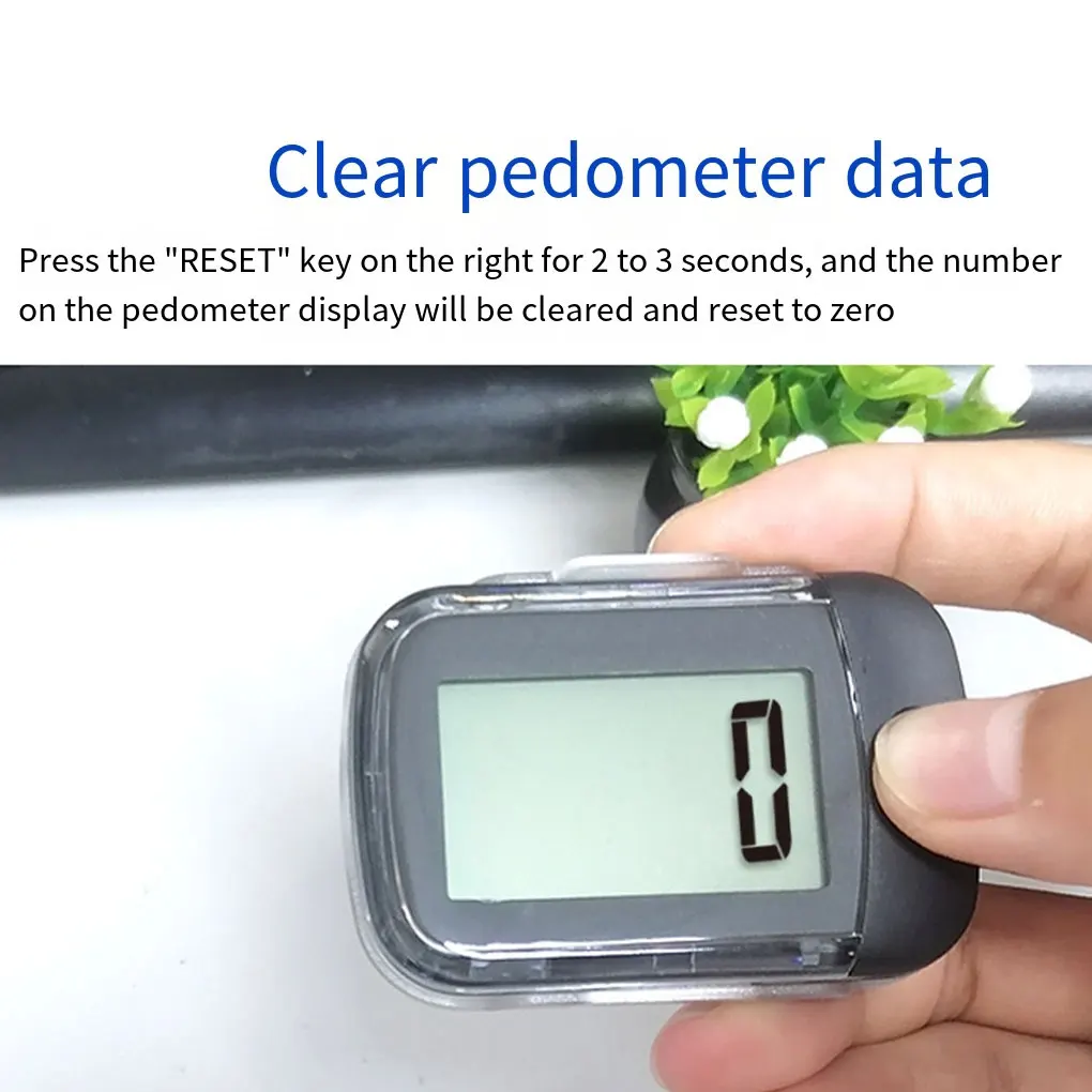 3D Large Screen Pedometer Waist Clip Pedometer Fitness Running Pedometer Running Counter Running For Elderly Fitness Pedometer