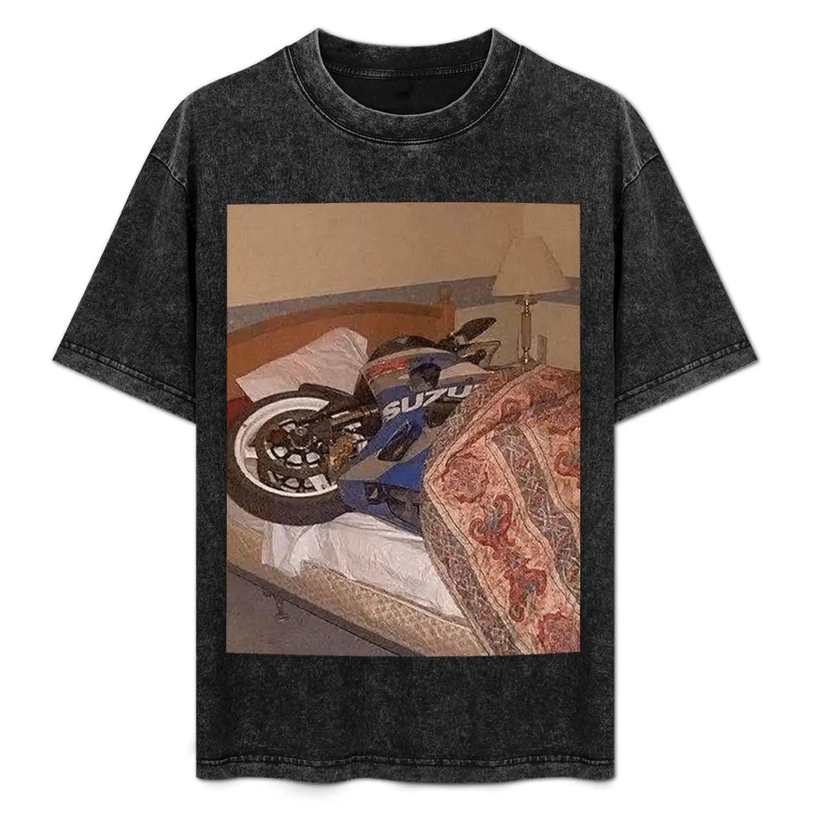 Motorcycle taking a nap - Cursed Image #0026 | Cursed Images Collection T-Shirt cute tops slim fit t shirts for men