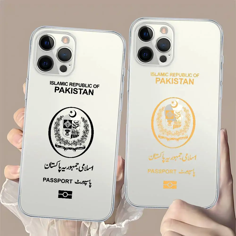 Pakistan Passport Phone Case for iPhone 17 16 15 8 7 6 6S Plus X SE XR XS 14 11 12 13 Mini Pro Max Mobile Case