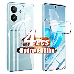 Hydrogel Film for Vivo V29 Screen Protectors for Vivo V 29 Lite V27 V25 V23 Pro V29e V27e V25e V23e 5G Not Glas Case Back Safety
