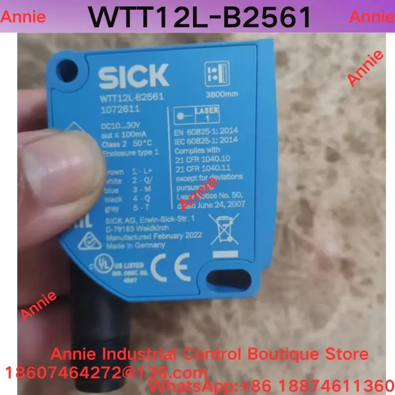 Second Hand Test OK Laser Sensor WTT12L-B2561, Model 1072611