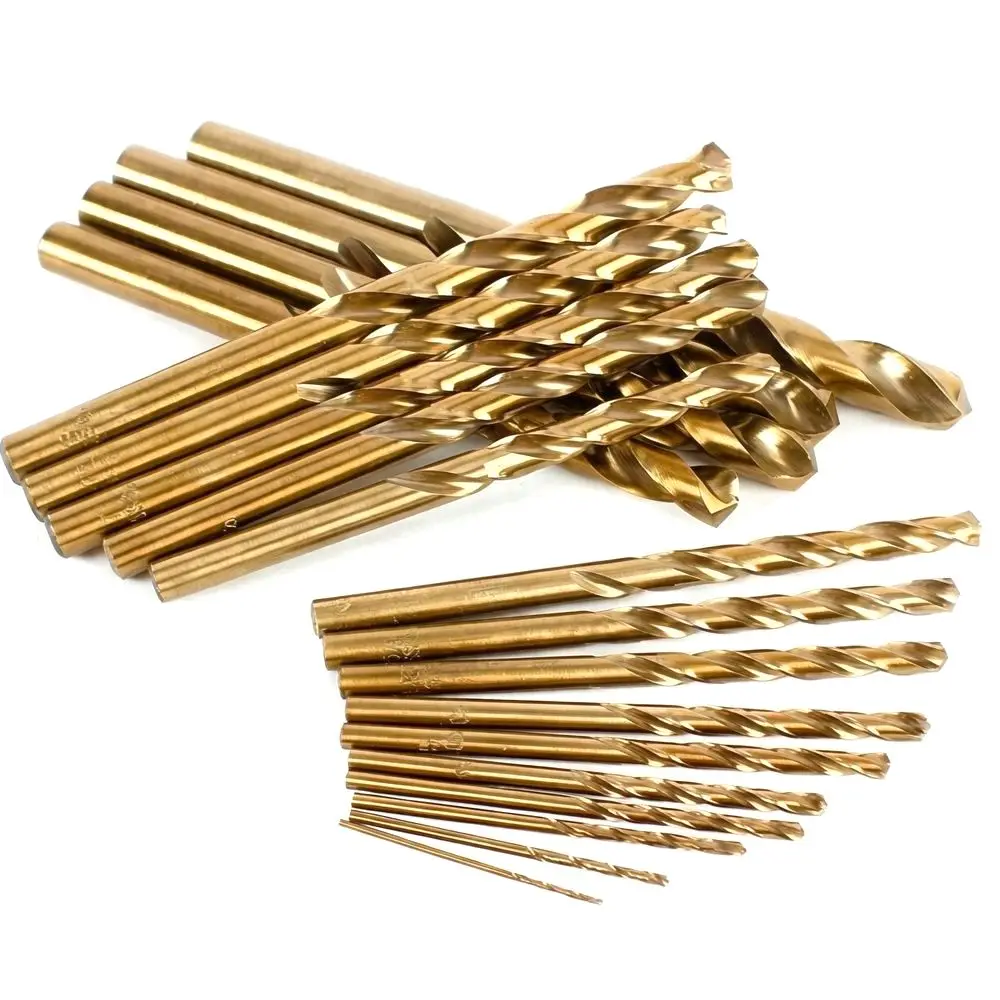 10Pcs M35 Cobalt Micro Twist Drill Bits 135° Split Point 1/16