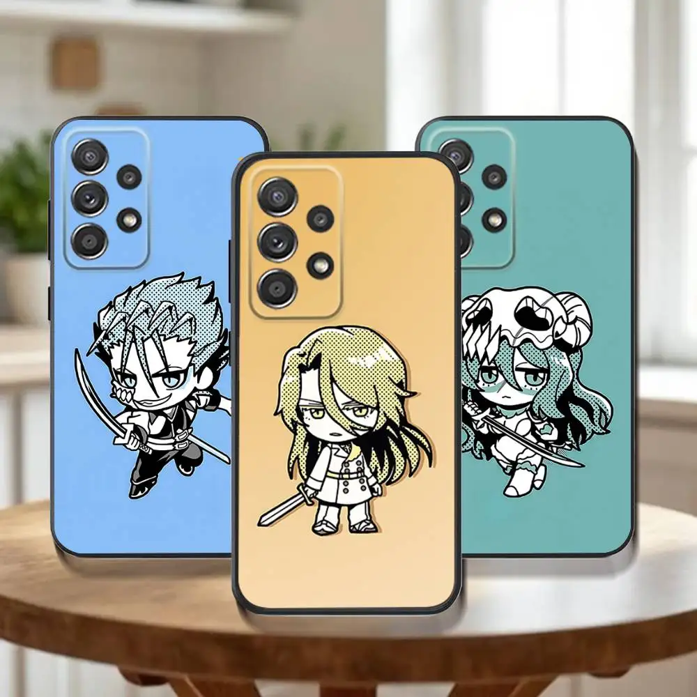 

Anime B-Bleach Phone Case For Samsung Galaxy A20,A21s,A22,A31,A32,A52,A53,A72,73,A80,Note,J,S Soft Black Cover