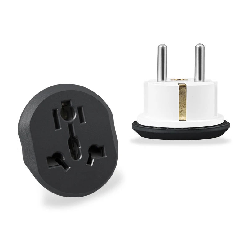 Universal EU Plug Converter FR AU US UK CN To EU Travel Adapter High Quality Home Plug Adapter 16A 250V Wall AC Electric Socket