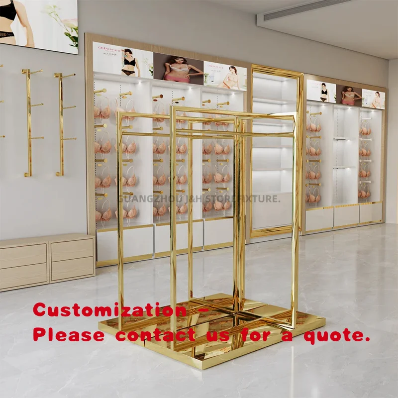 custom.Quality Custom Display Rack Hanger Metal Display Shelves Showroom Popup Stand Retail Underwear Store