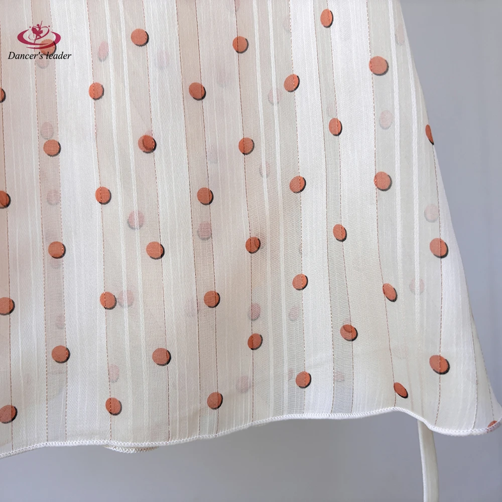 Falda de malla con cordones y lunares plateados para niña de Ballet, falda de baile, mono para adulto, minifalda de práctica de Ballet