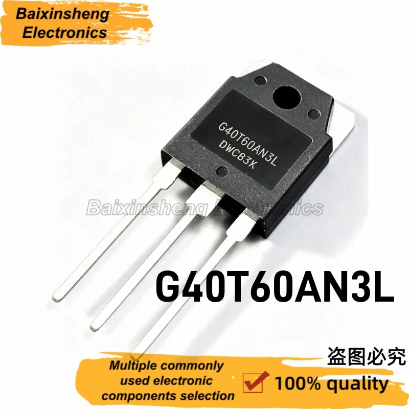 Transistor IGBT G40T60AN3L 40A600V TO-3P G40T60 40T60, comúnmente utilizado en máquinas de soldadura con inversor, 5/10/30 Uds.