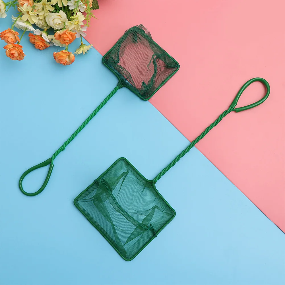 3 قطعة شبكات صيد نايلون شبكات شبكية ناعمة مقاومة للتمزق تتضمن 4 بوصة 5 بوصة 6 بوصة مقبض مضاد للانزلاق مثالي لحوض السمك #2