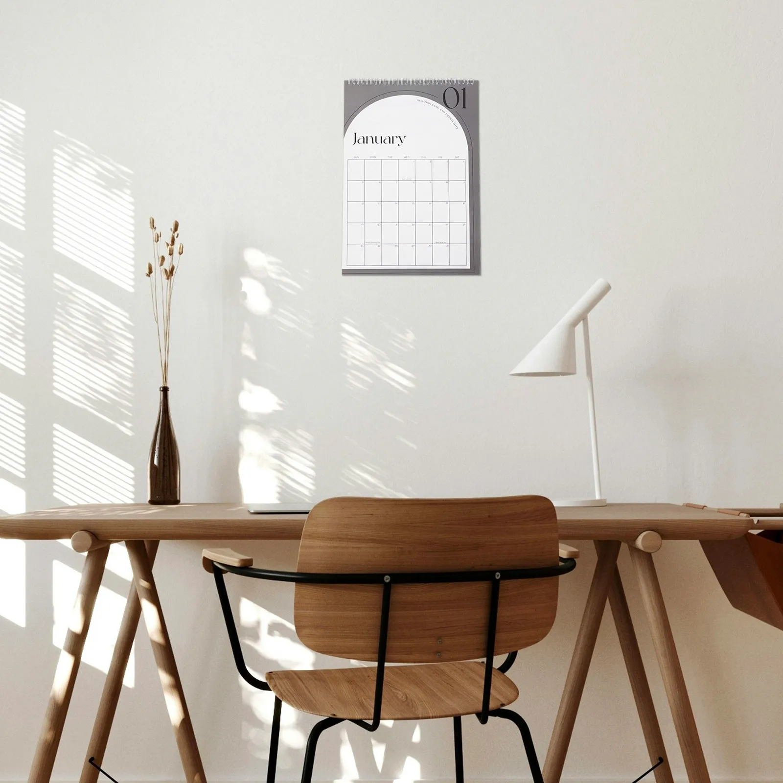 

A5 2026 PU Hanging Calendar Daily Planner Notebook Monthly Index Bookmark Business Personal Organizer Schedule Book