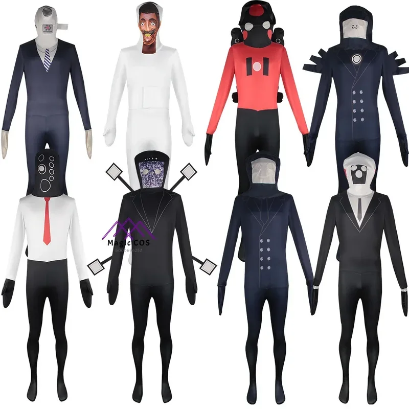 Hot Skibidi Toilet Camera Man Speaker Man TV Man Cosplay Costume Funny Horror Game Exclusive Design Halloween Party Essentia@0Z*