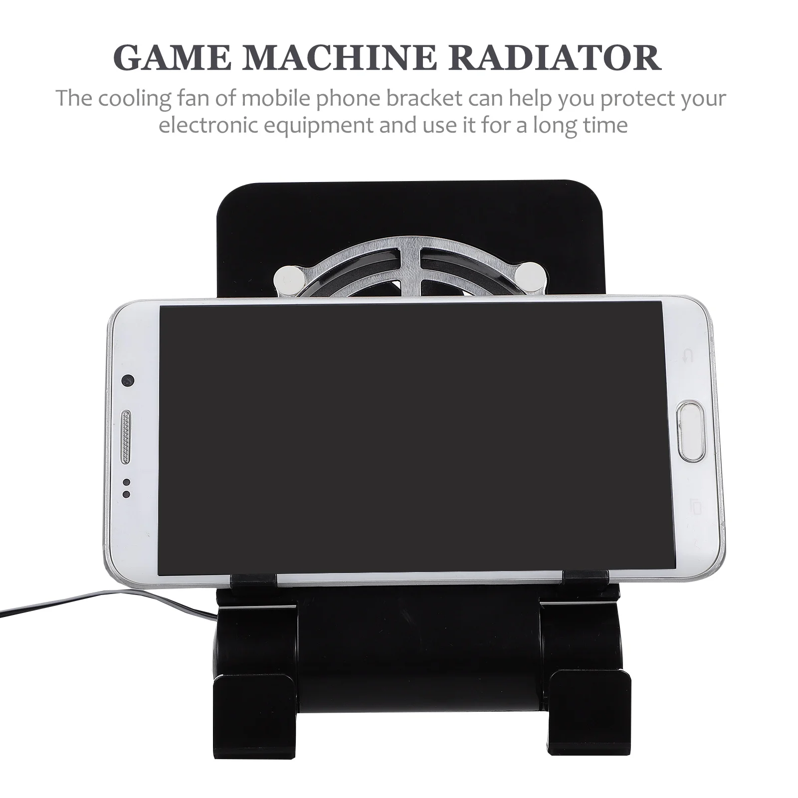 

Ergonomic USB Fan Stand 130 Degree Tilt Foldable Bracket for Phone Tablet Game Machine Fast Cooling Compatible with Power Bank
