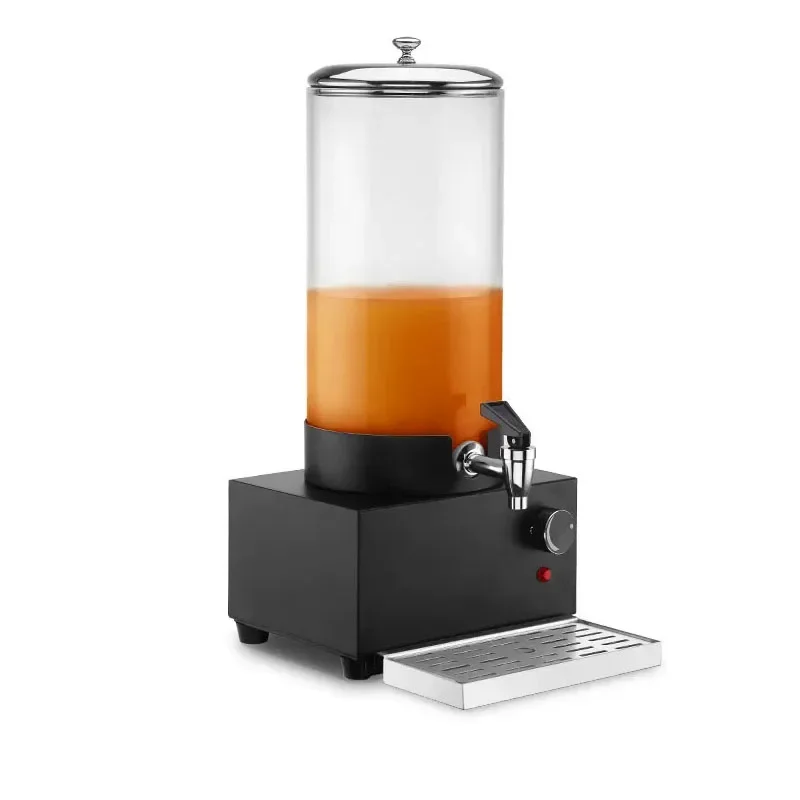 Commercial Stainless Steel Beverage Dispenser, Single Tank Insulated Milk Juice Dispenser with Tap, Buffet Hot Cold Drink Warmer 2