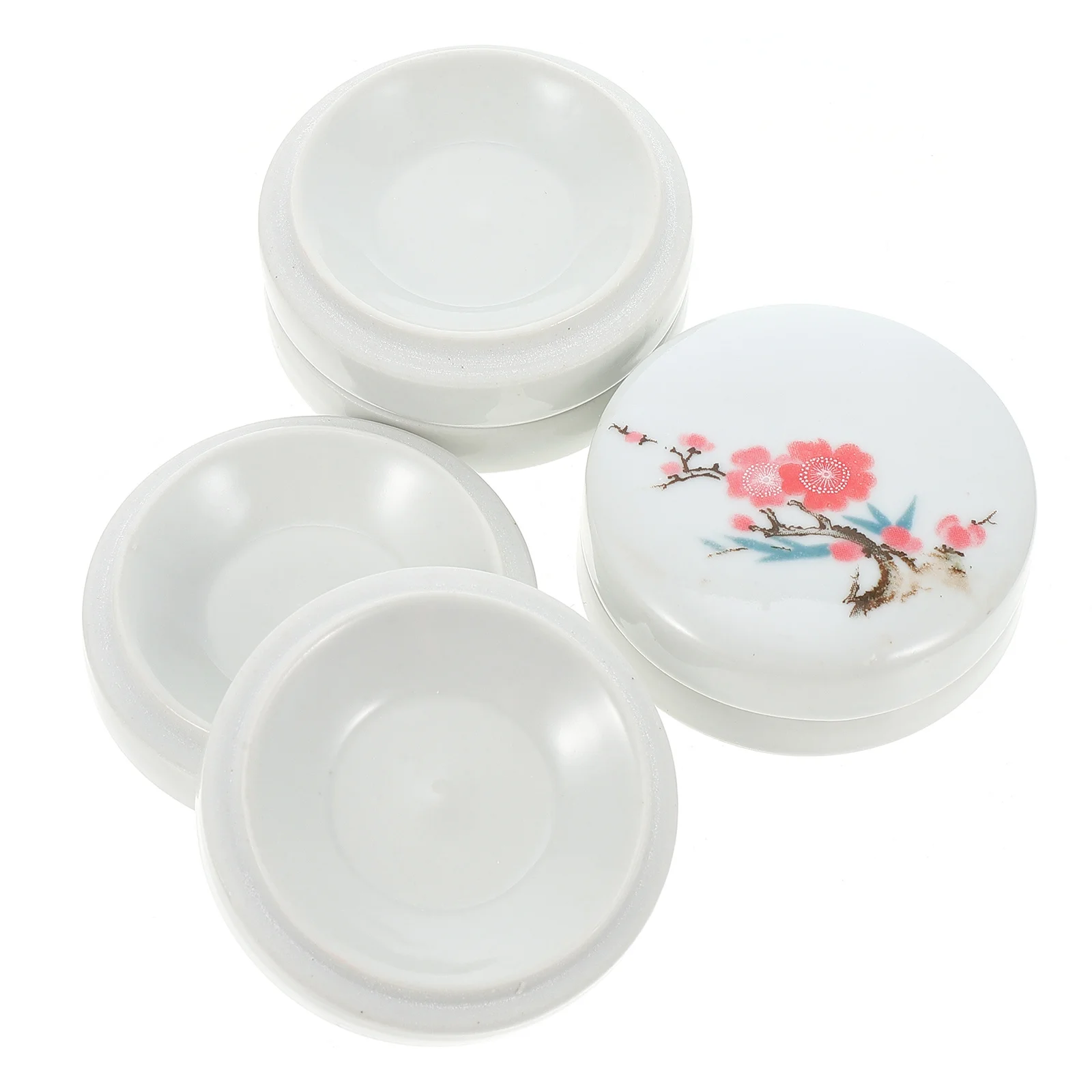 1Set Premium Color Mixing Tray with Cover Ceramic Plate for Painting Students Artists Smooth Safe Pigment Board Gouache