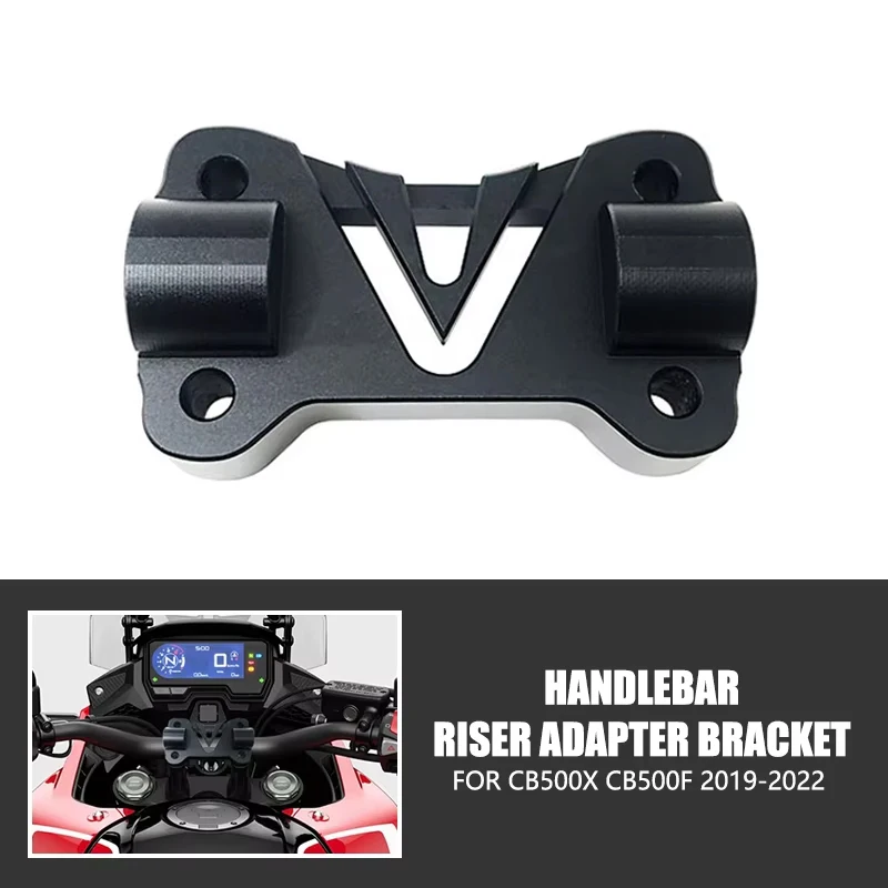 Handlebar Riser Adapter Bracket Rises Bar Height Up +20mm For Honda CB500X CB500F CB 500 X CB500 X 500X 2019-2022 2021 2020 ﻿