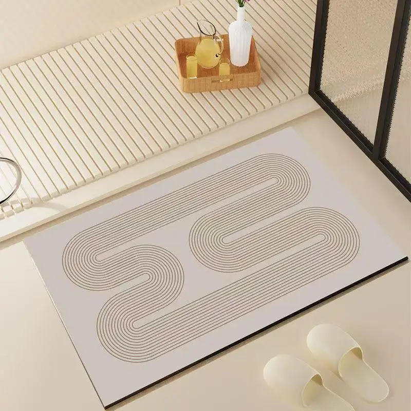 Bathroom absorbent diatom mud toilet  doormat toilet toilet floor mat toilet carpet