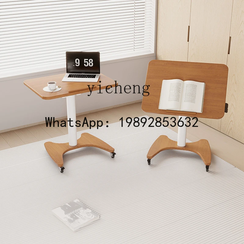 X9 Nordic solid wood lifting computer table removable bedside home learning foldable small desk