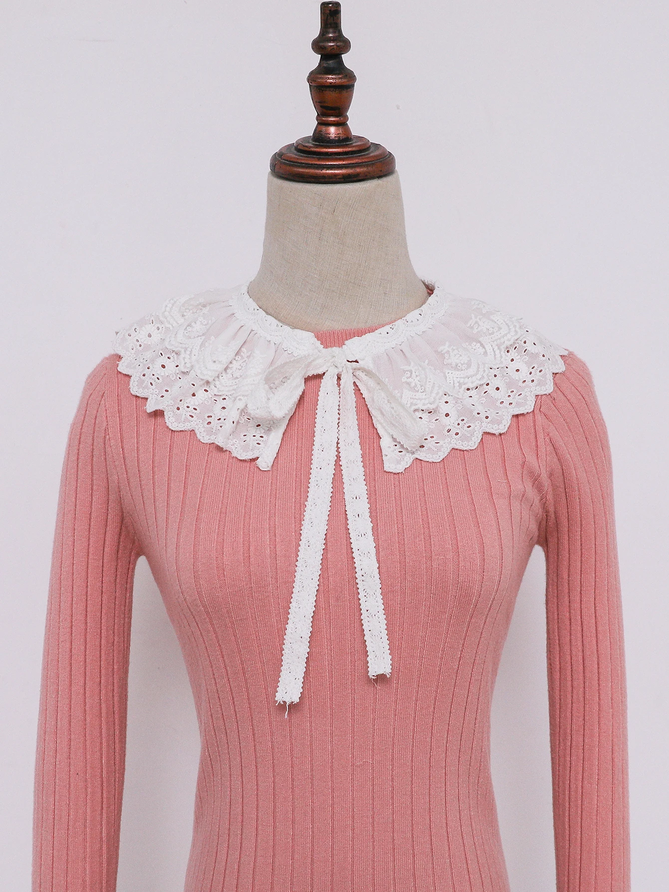 Women\'s New Shoulder Collar with Fashionable Embroidered Double-layer Lace and Pleated Decorative Shawl Collar