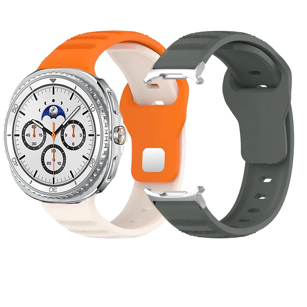 Silicone band for Samsung Galaxy Watch 8 classic/Ultra 2/7/FE/6/5/4/3/40mm 44mm bracelet correa Galaxy Watch 8 22mm 20mm strap