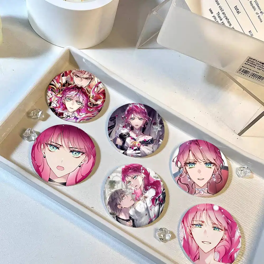 1pc Villains Are Destined To Die Cartoon Style Badge Brooches On Backpack Decoration Round Enamel Pins For Accessorys