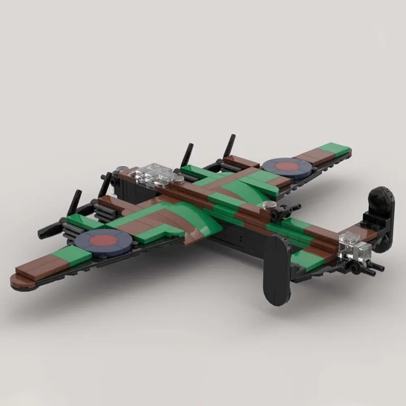 لانكستر WW2 الطائرات المقاتلة العسكرية نموذج MOC قوالب بناء معدات الحرب وحدات الهدايا عطلة تجميع ألعاب أطفال البدلة #3