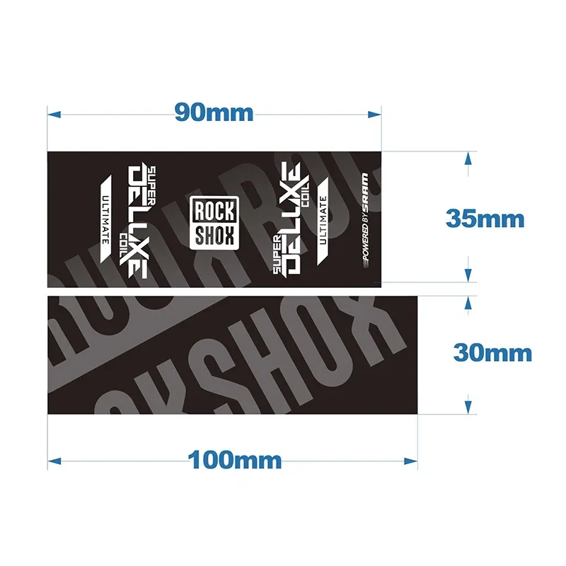 Rear Shock Decal for 2021 Rock Shox SUPER DELUXE COIL Vinyl MTB Bicycle Mountain Bike Stickers for Rear Suspension