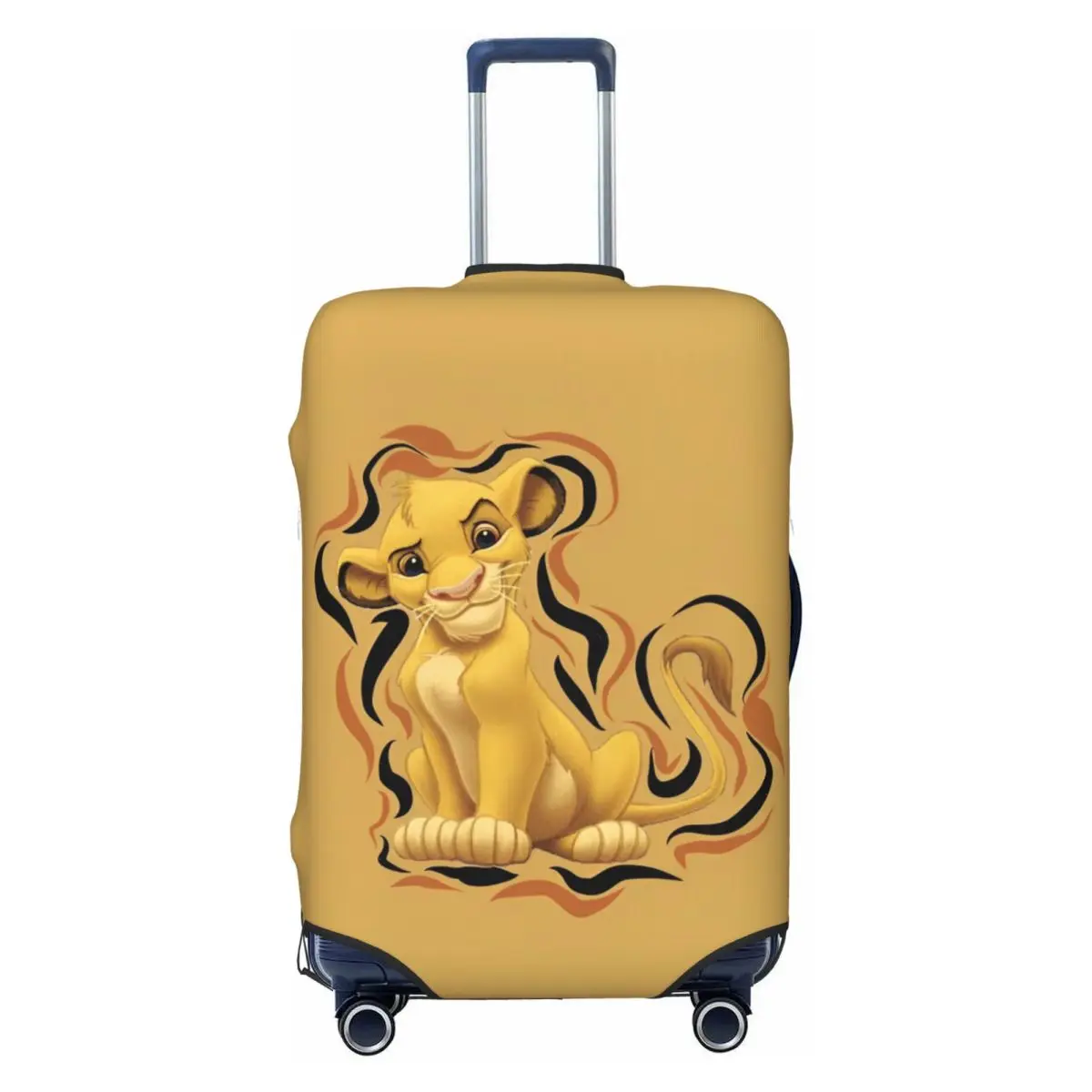 

New Hot Sale The Lion King Simba Cartooon Suitcase Cover Business Flight Useful Luggage Accesories Protector