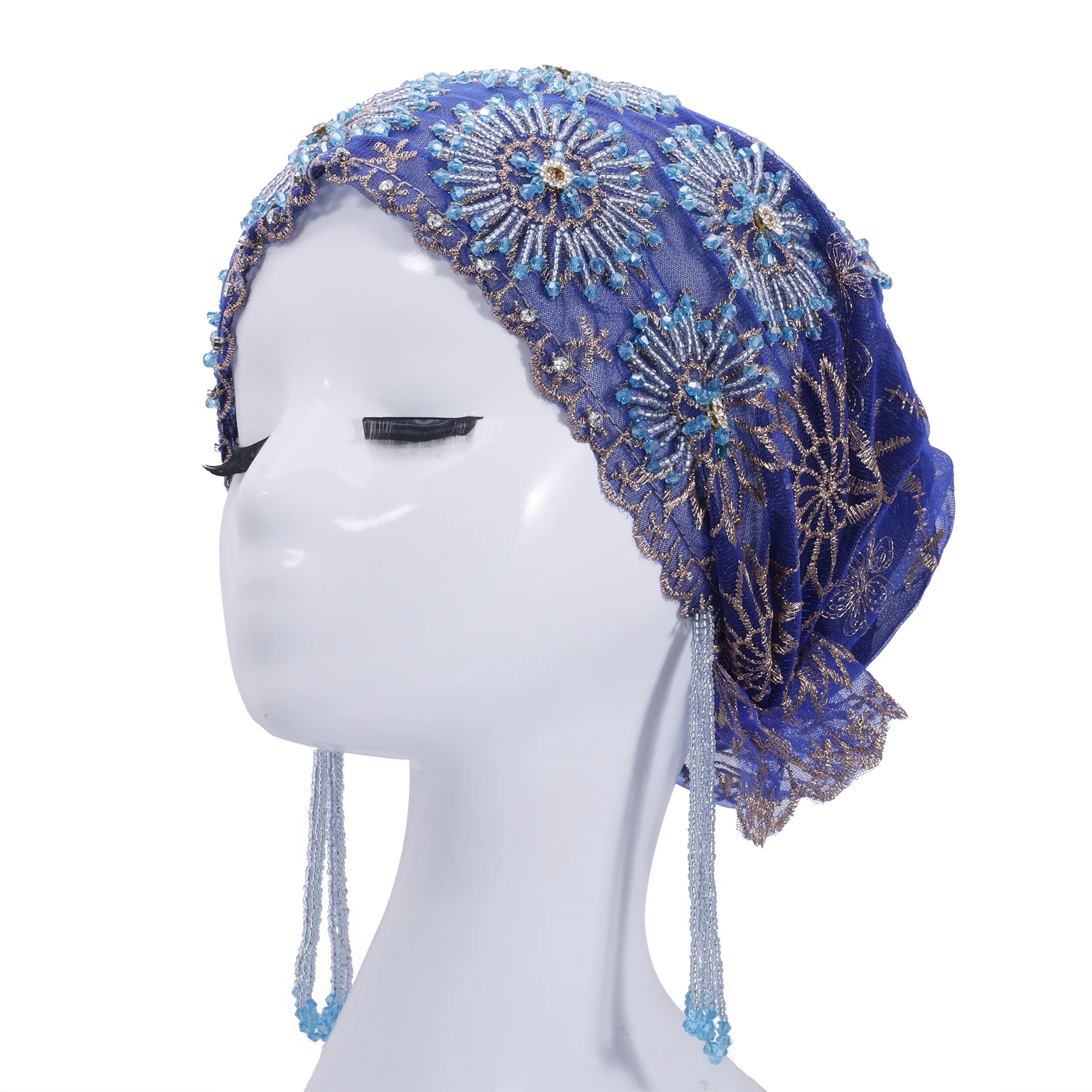 [نماذج بوتيك الراقية] الصناعة الثقيلة مطرز التطريز الدانتيل الوطنية الجديدة شرابة ذيل السمكة حقيبة رئيس قبعة حقيبة الموضة الشعر