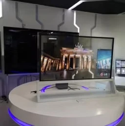 Transparant digitaal signage scherm op maat, 1080P, 55 inch, transparant OLED, voor museumtentoonstellingen en hotels