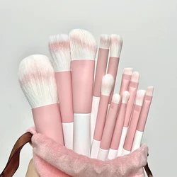 12pcs Clear Sky Makeup Brush Set Soft Hair Loose Powder Brush Foundation Refresh Hand Makeup Brush Complete Set of Beauty Tools