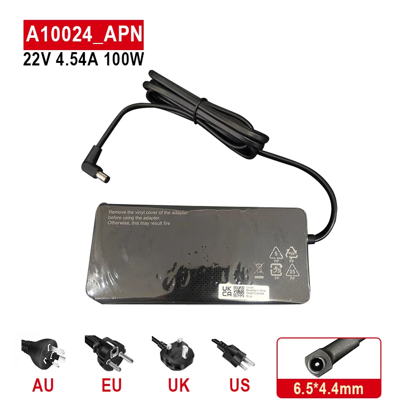 Original A10024_EPN 22V 4.54A 100W AC Adapter Charger For SAMSUNG LS34E790 S34E790C C27G75TQSC Monitor Power Supply A10024S_EPN