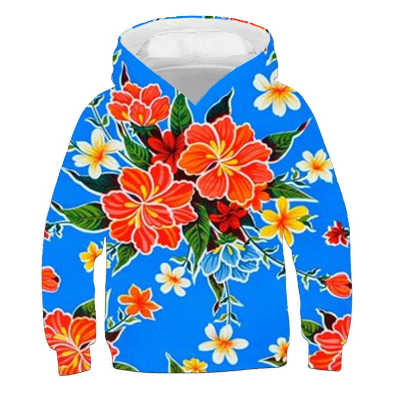 Men's Sweatshirt Northeast China Style Flowers Hoodie Woman Streetwear Hooded Male Long Sleeve Sweatshirts Tracksuits Clothing