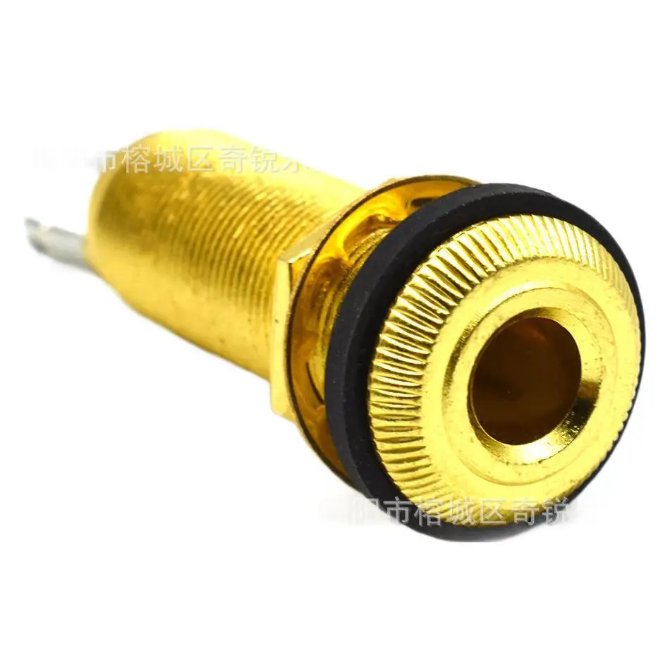 Replacement End Pin Jack for Electric Guitar, Universal All-Metal Threaded Output Jack Socket, Short Leg Design