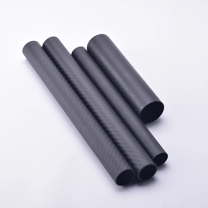 4PC Length 100mm Twill Glossy Carbon Fiber Tube Drone Accessories OD4 5 6 8 10 12 14 16 18 20 30mm Factory Direct Sales CNC Cut