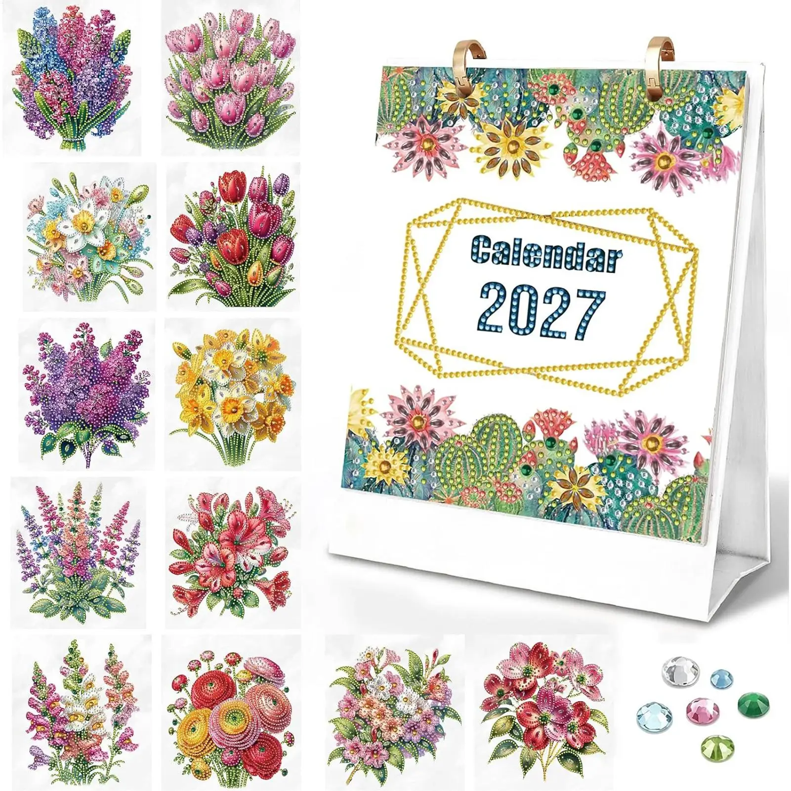 2027-diamond-art-painting-calendar-diy-flower-design-desk-diy-rhinestone-art-desktop-calendar-for-beginners-home-office