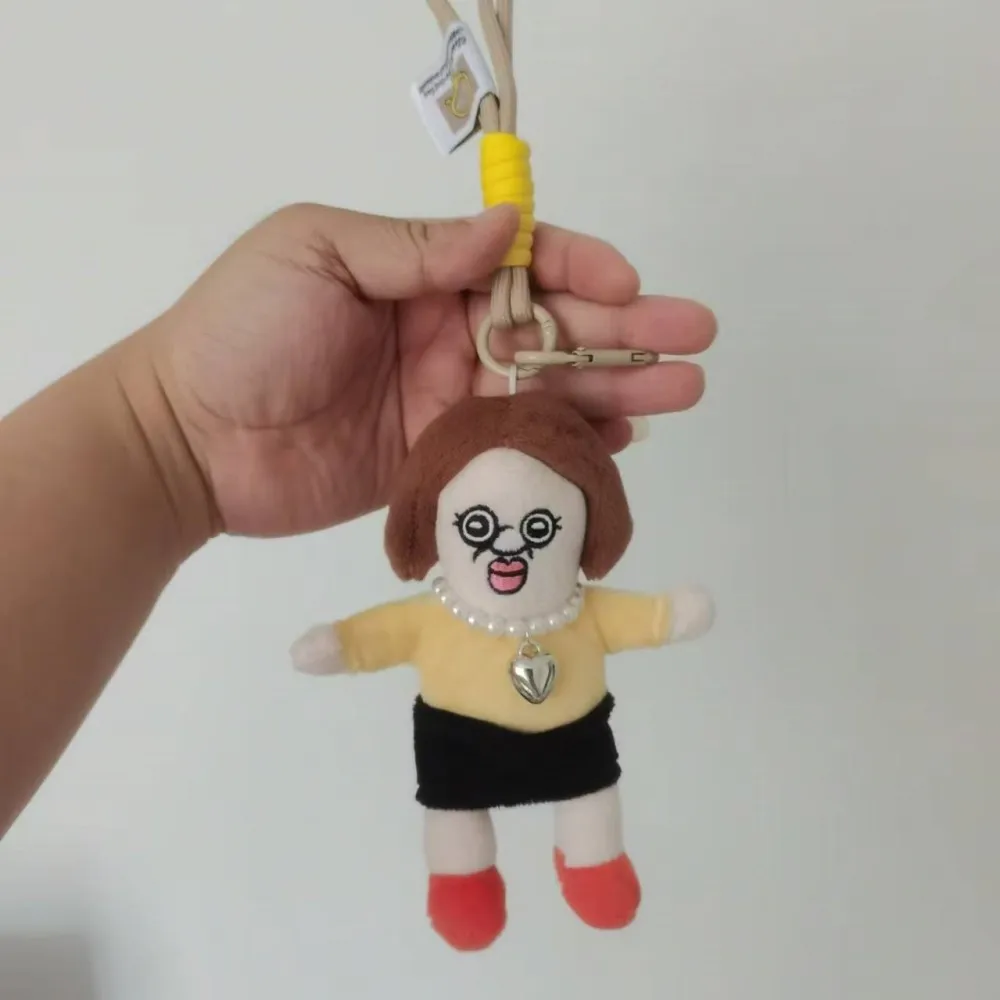 15cm Lovely Bbang Bbang&Yuzhi Plush Toy Keychain Yuzhi Soft Pendant Keyring Car Key Buckle Accessories Girl women Bag Hang Gifts