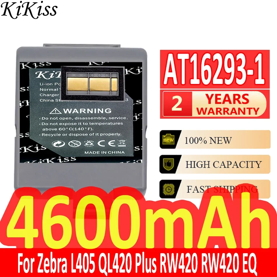 

Мощная батарея 4600 мАч KiKiss Φ (QL420) для Zebra L405 QL420 Plus RW420 EQ AT16293-1