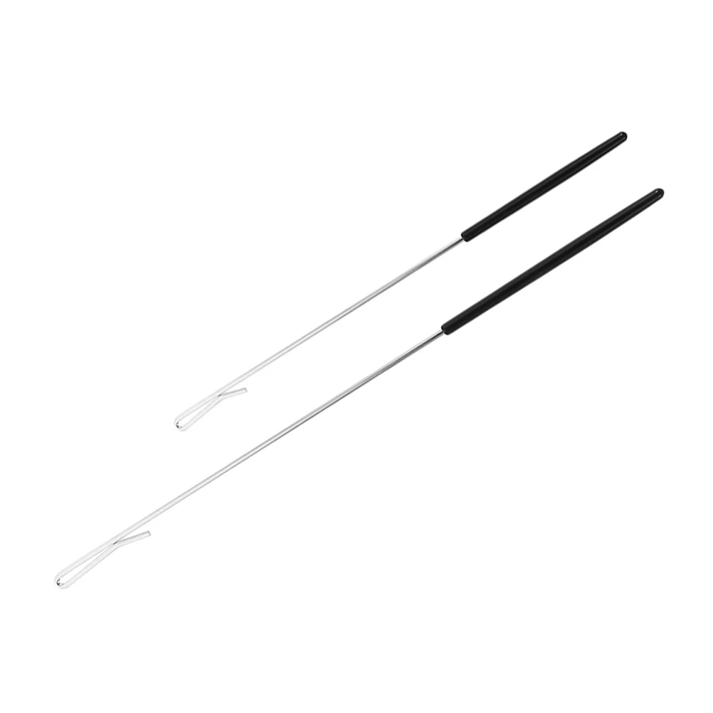 

2pcs Hand Puppet Control Rod Metal Arm Movement Tool Stage Performance Theater Props Puppet Accessories Silver