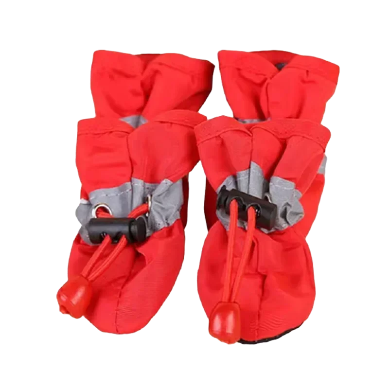 4 Stück/Set Wasserdichte Hundeschuhe, rutschfeste Regenstiefel, Fußbekleidung für kleine Katzen, Hunde, Welpen, Hundestiefel, Pfotenaccessoires für Haustiere – Detail 16